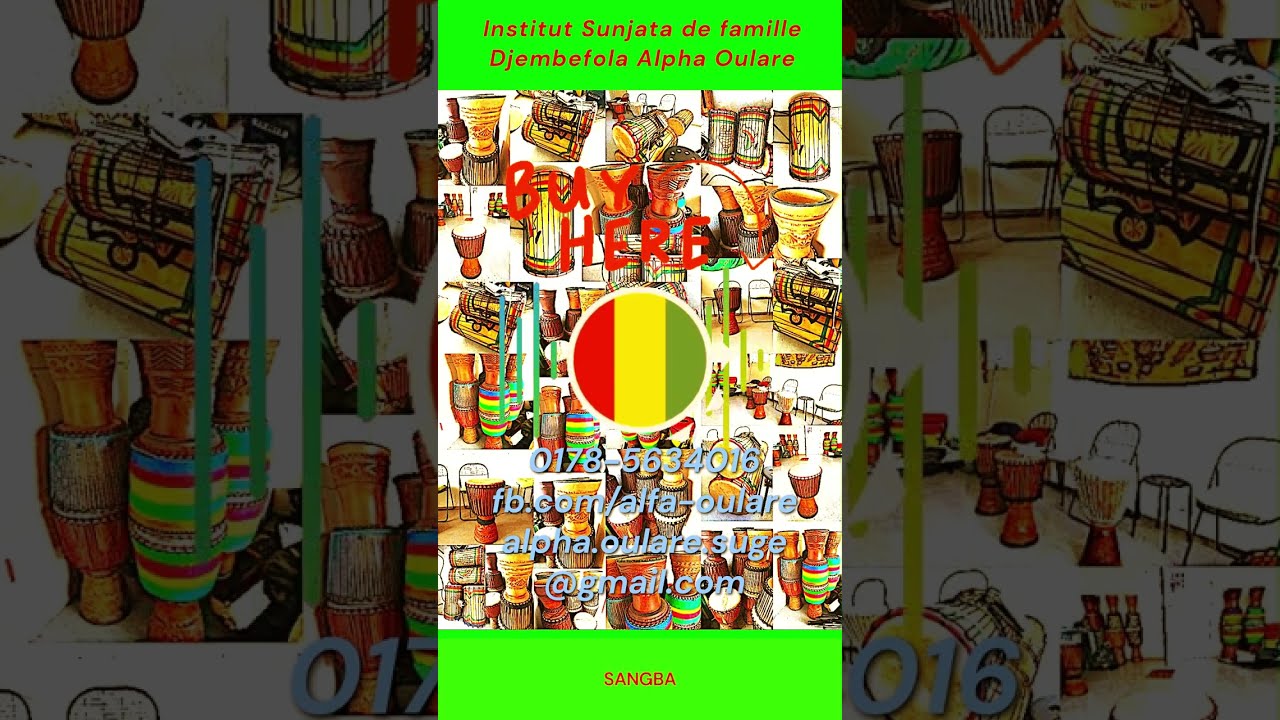 Musikinstrumente aus Guinea Conakry: Unikate meisterlich-handwerklicher Herstellung via Alpha Oulare