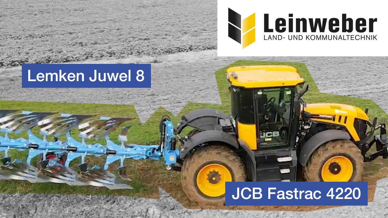 JCB Fastrac 4220 mit Lemken Juwel 8 Pflug im Einsatz bei Neuhof – Leinweber Landtechnik
