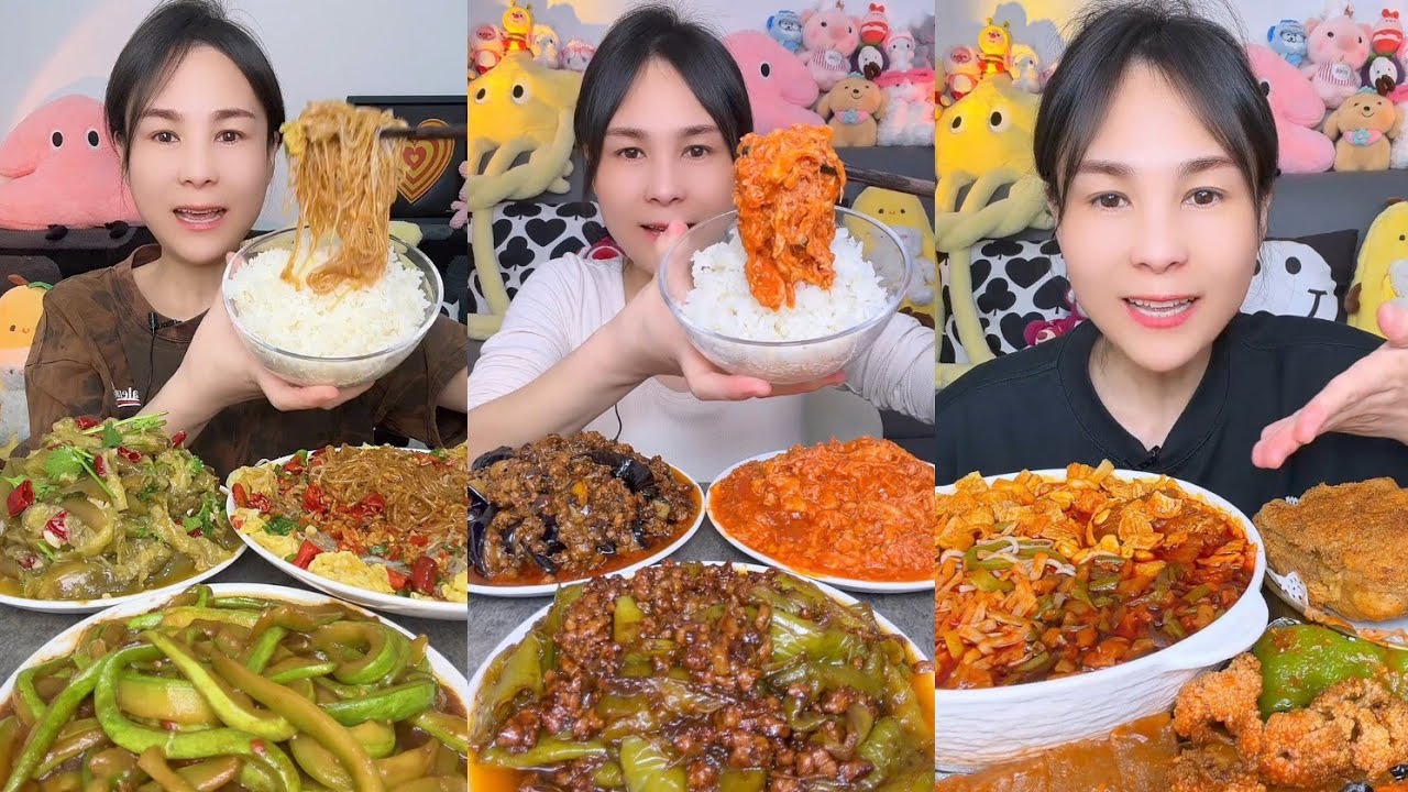 Mukbang Challenge : Eating Spicy 🔥🥵 noodles 🍜 fried tendon noodles rachang #food #mukbang #meat