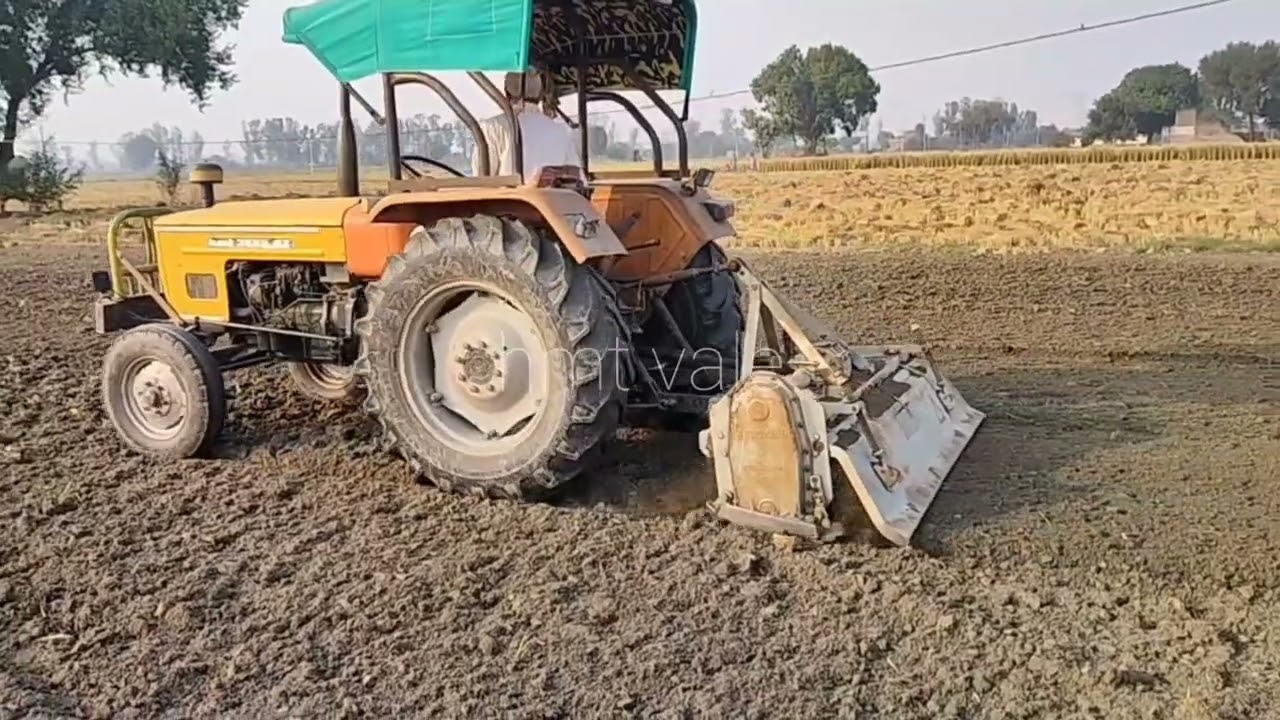HMT TRACTOR II HMT 3522 Tractor on Rotavator II kro check performance ll hmt 3522 II HMT 5911