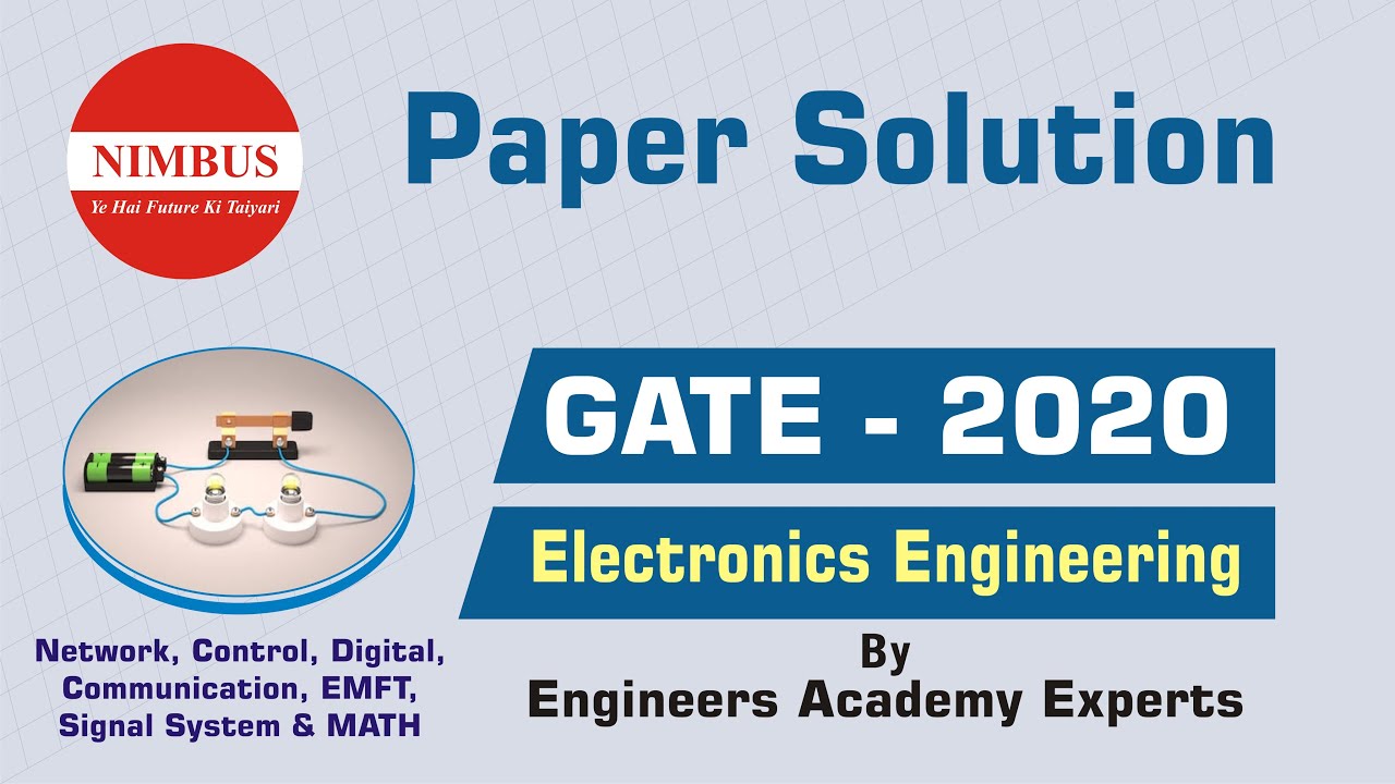 GATE 2020 Electronics Engineering Paper Solution