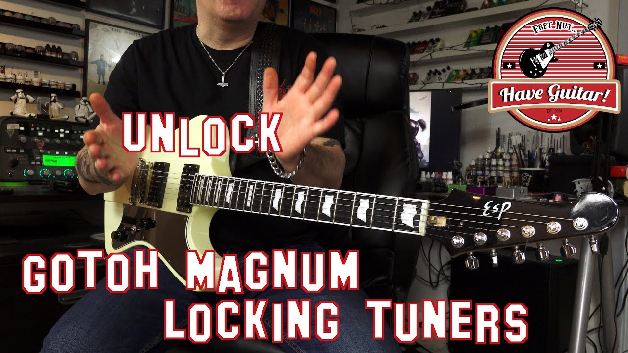 Gotoh Magnum Locking Tuners - unlock easy|Howto's #shorts