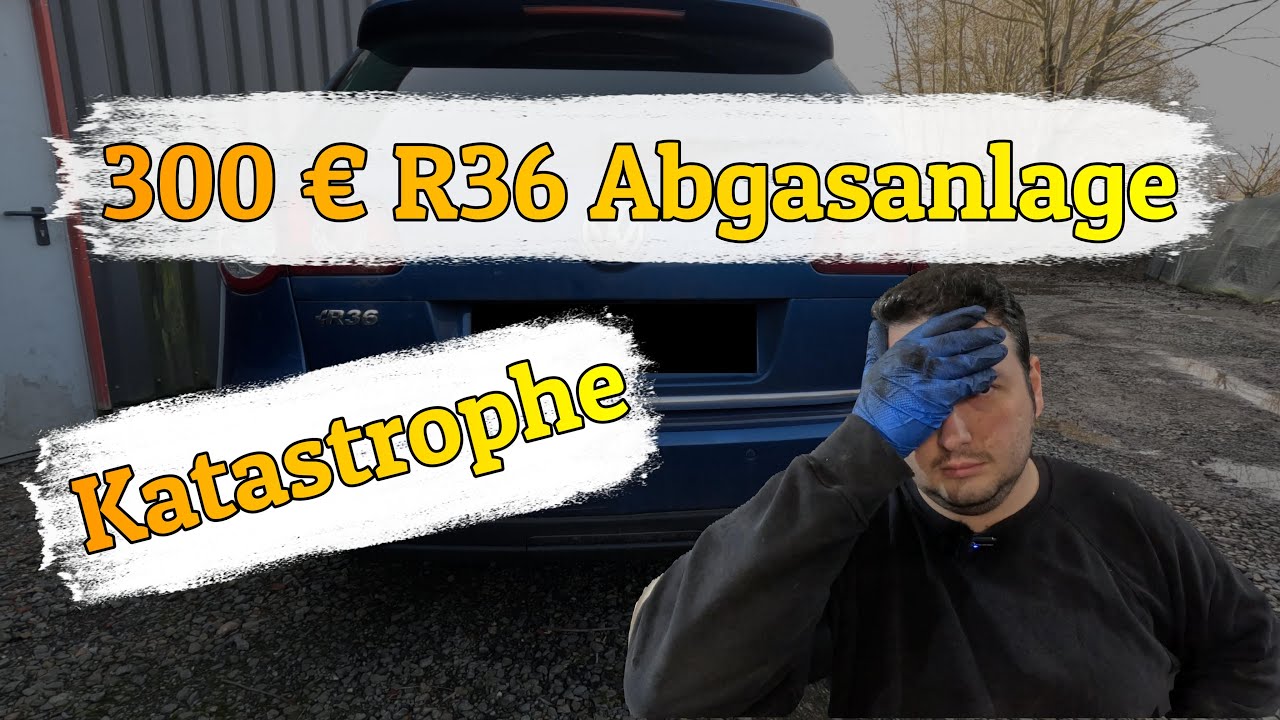 Lebensgefährlich ! R36 Abgasanlage fällt einfach ab - 300 € China Nachbau für den Passat R36