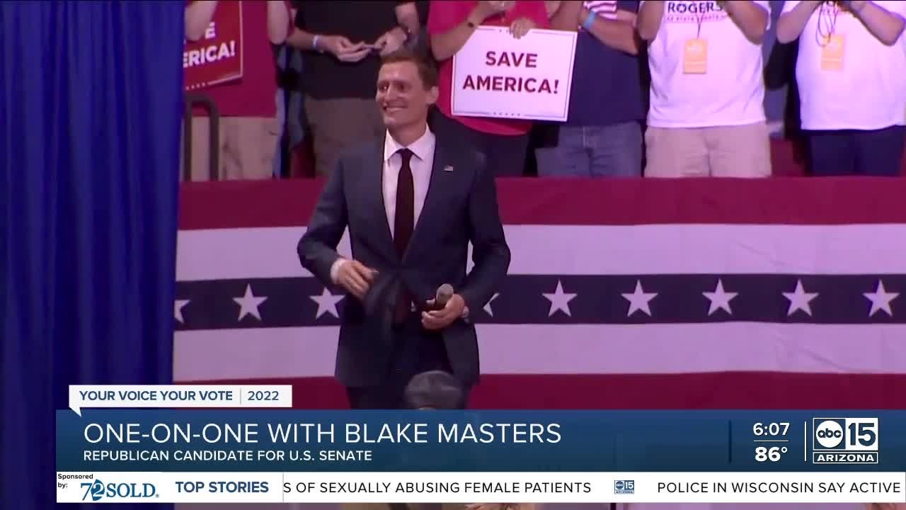 One-on-one with Senate candidate Blake Masters