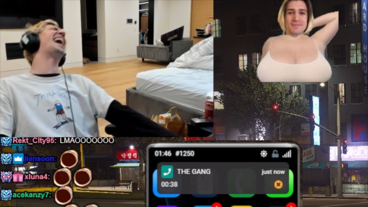 xQc catfishing Yuno and Ramee with voice changer
