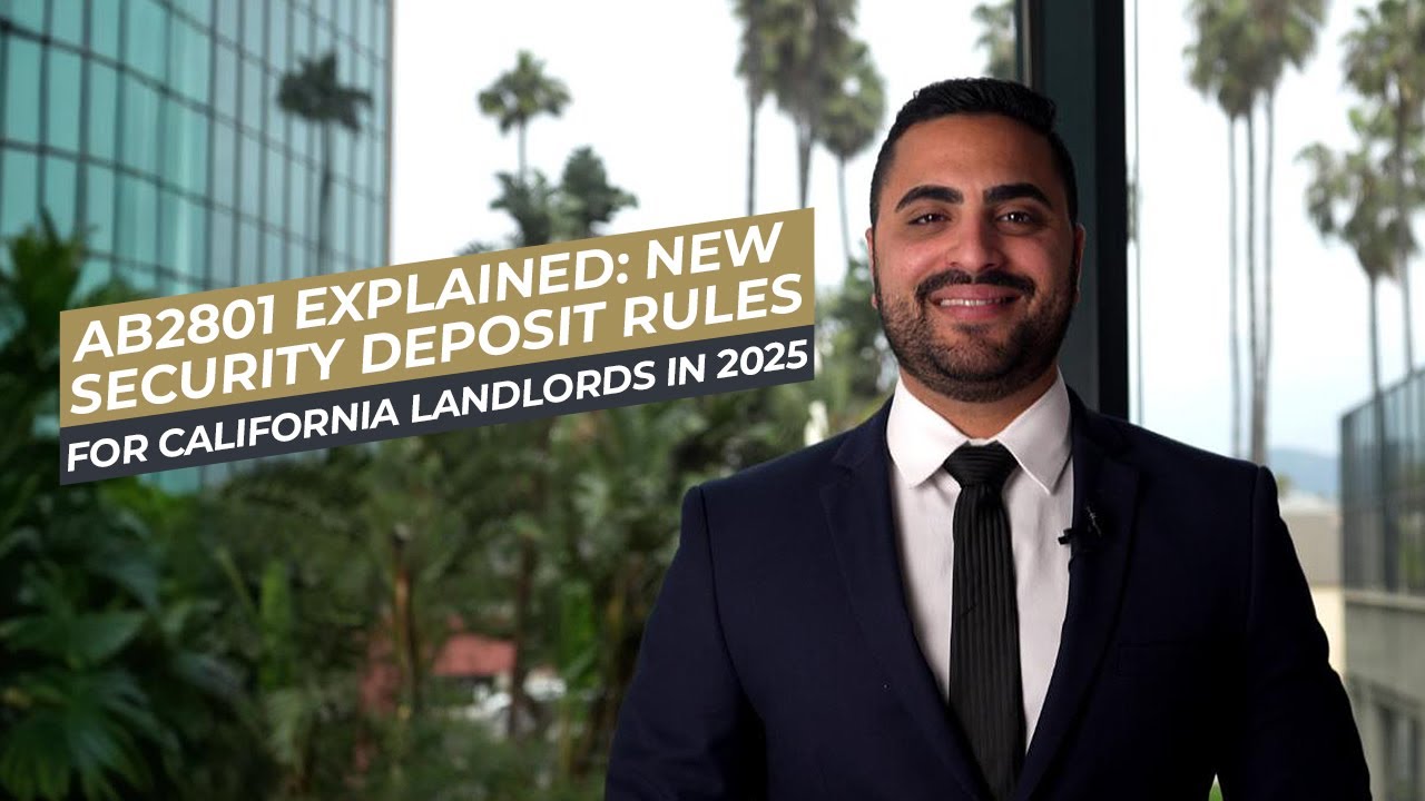 AB2801 Explained: New Security Deposit Rules for California Landlords in 2025 | SNS Law Group