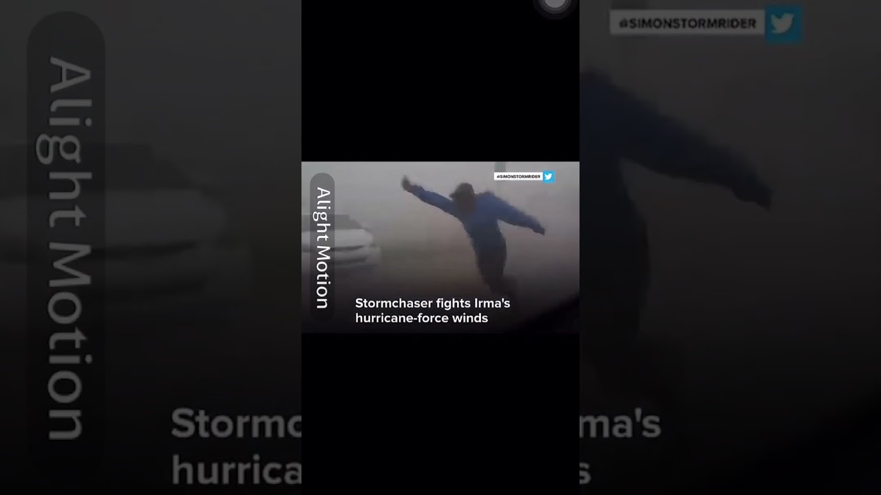 a storm chaser vs hurricane Irma