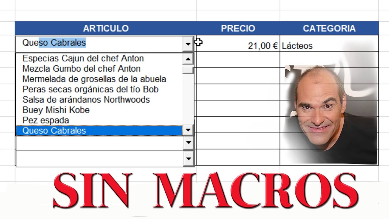 🧾lista desplegable EXCEL autocompletar SIN MACROS LISTA EN 2 MINUTOS ✅✅✅✅