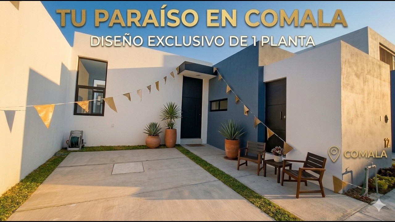 La Casa de TUS SUE&Ntilde;OS en Comala | Recorrido Completo en una sola Planta  🏡✨