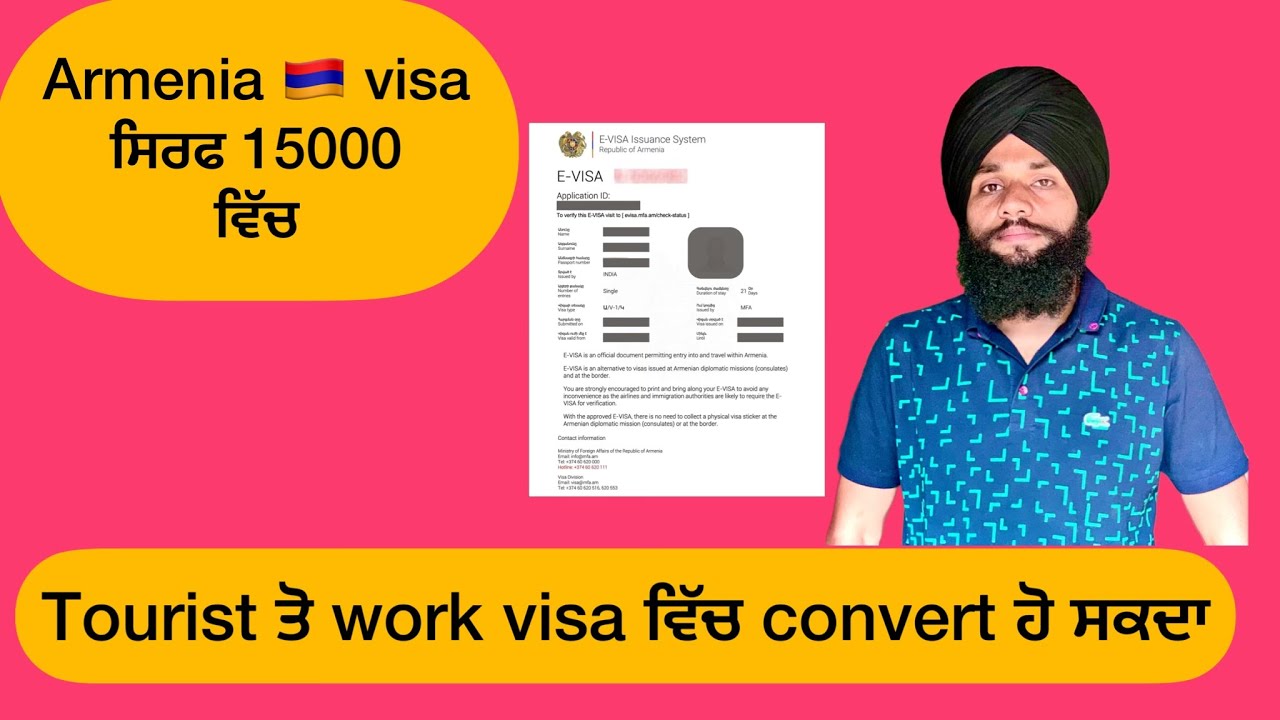 Armenia 🇦🇲 visa apply online/Armenia e-visa convert work visa information ​⁠@Parmhungary #europe