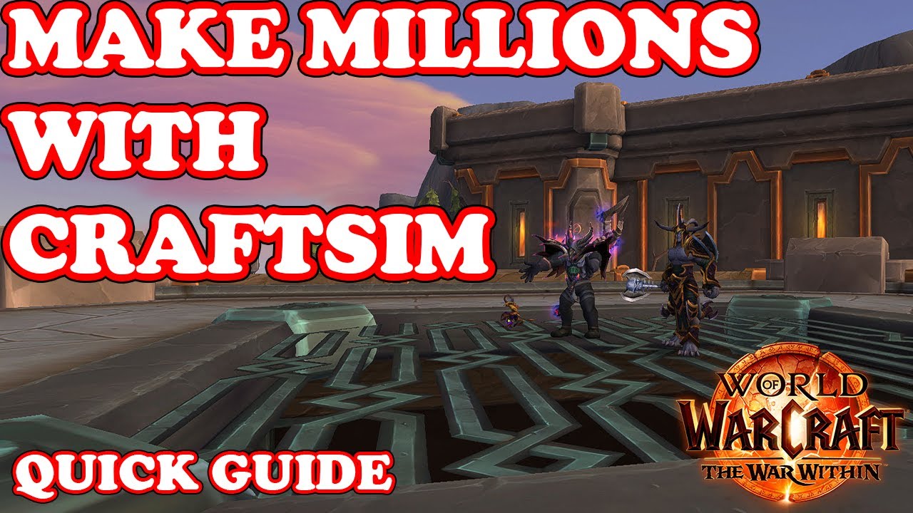 Make Millions with CraftSim - Quick Guide.