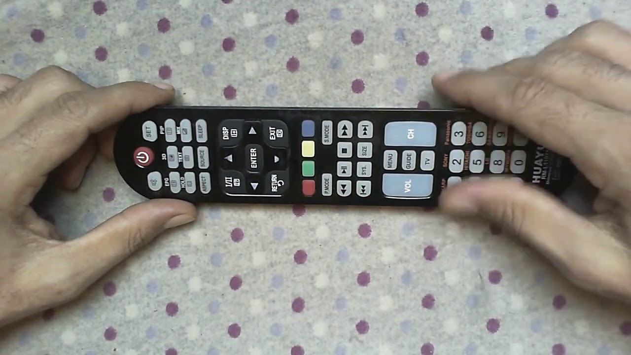 شرح جهاز تحكم عن بعد جميع اجهزة التلفاز remote control universal