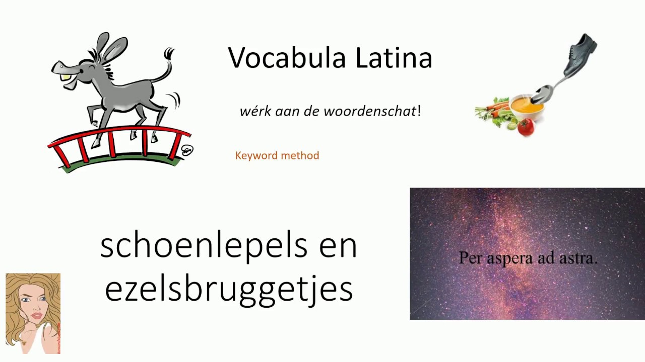 Latijnse woorden leren: keyword method