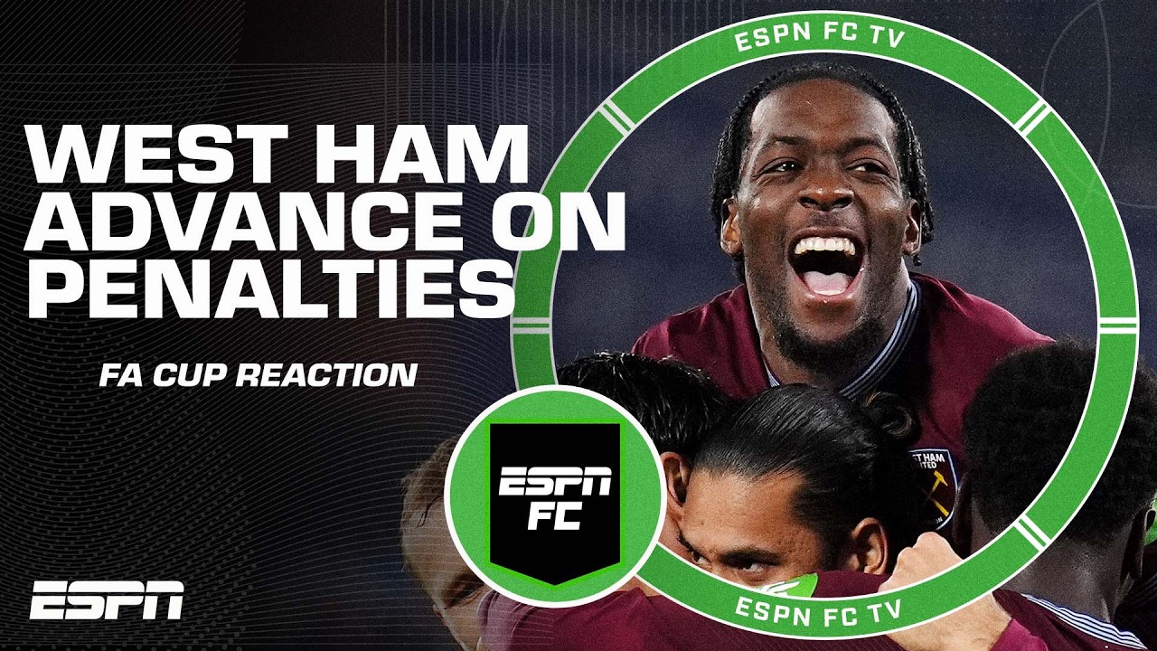 Man City vs. Liverpool meet in quarterfinals & West Ham advance 👀🏆 FA Cup REACTION | ESPN FC