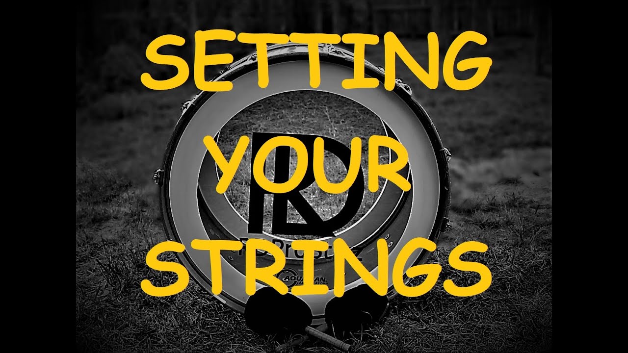 Five Minute Lessons - How to set your Tenor and Bass mallet strings...