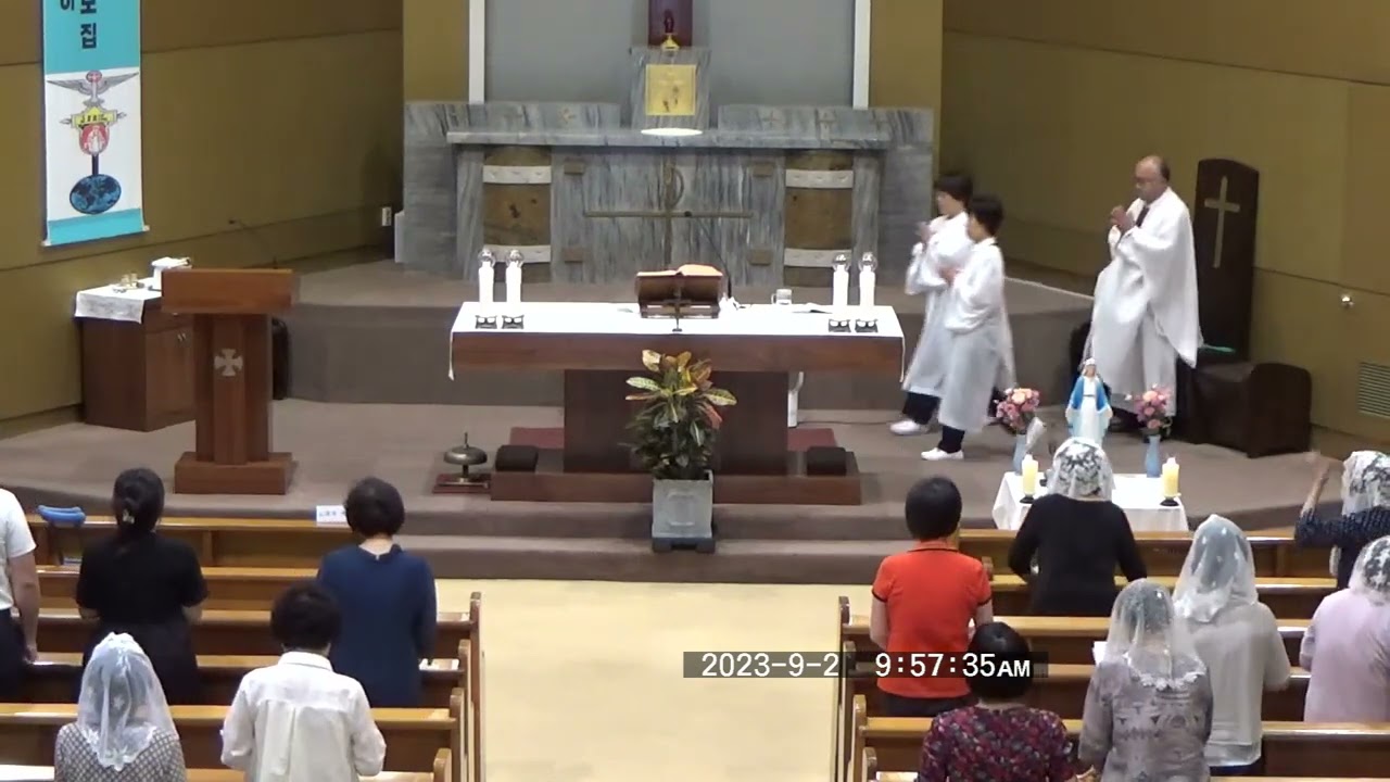 왕십리성당 2023년 9월 2일 토요일 10시 복되신 동정 마리아 신심 미사