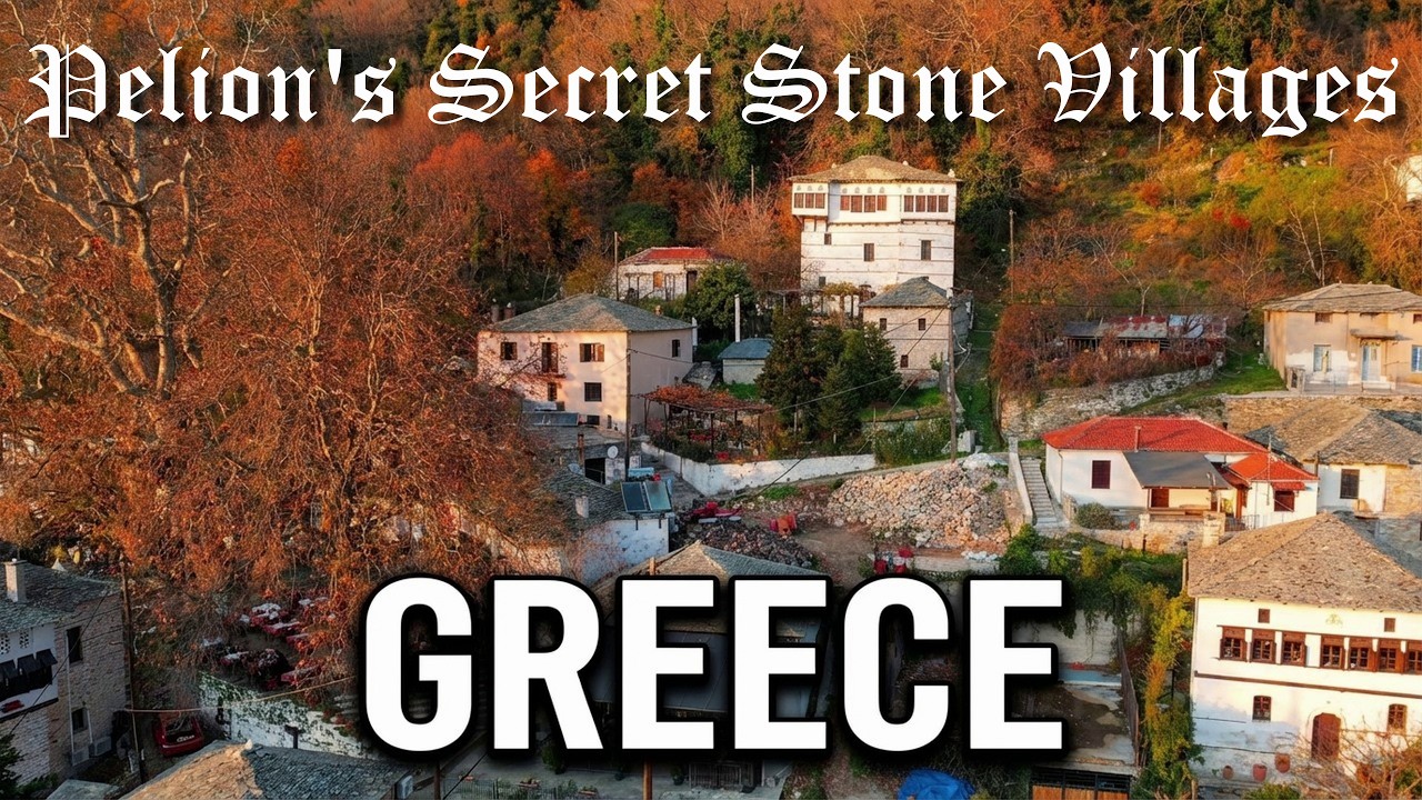 Exploring Vyzitsa, Pinakates, Agios Georgios Pelion GREECE in 4k!