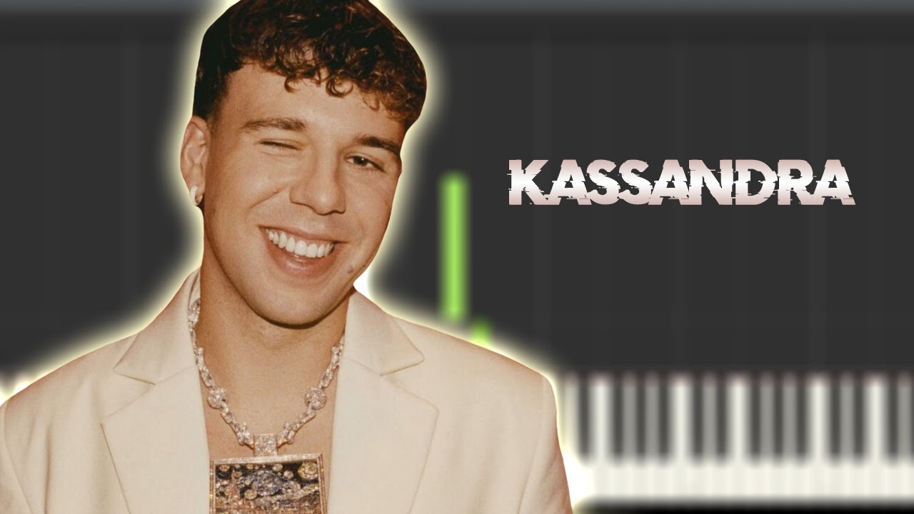 KASSANDRA - Quevedo | Instrumental Piano Tutorial / Partitura / Karaoke / MIDI