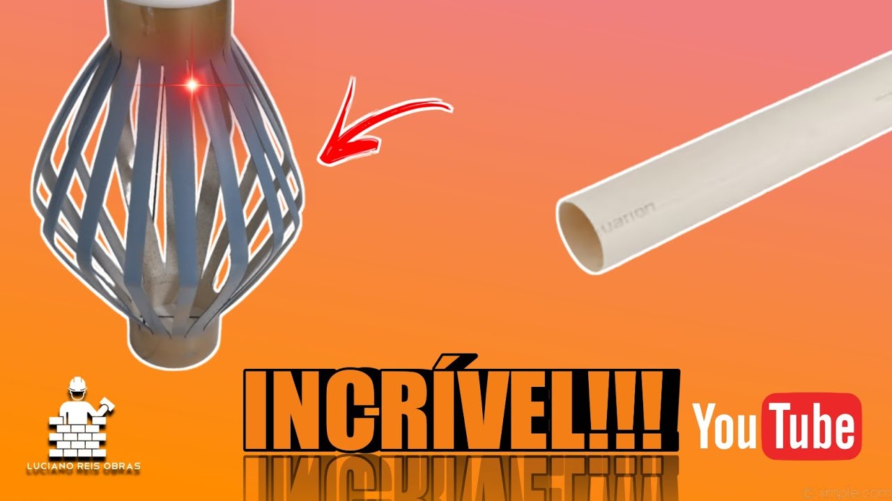 fiz um lustre lindo com um cano de PVC!!