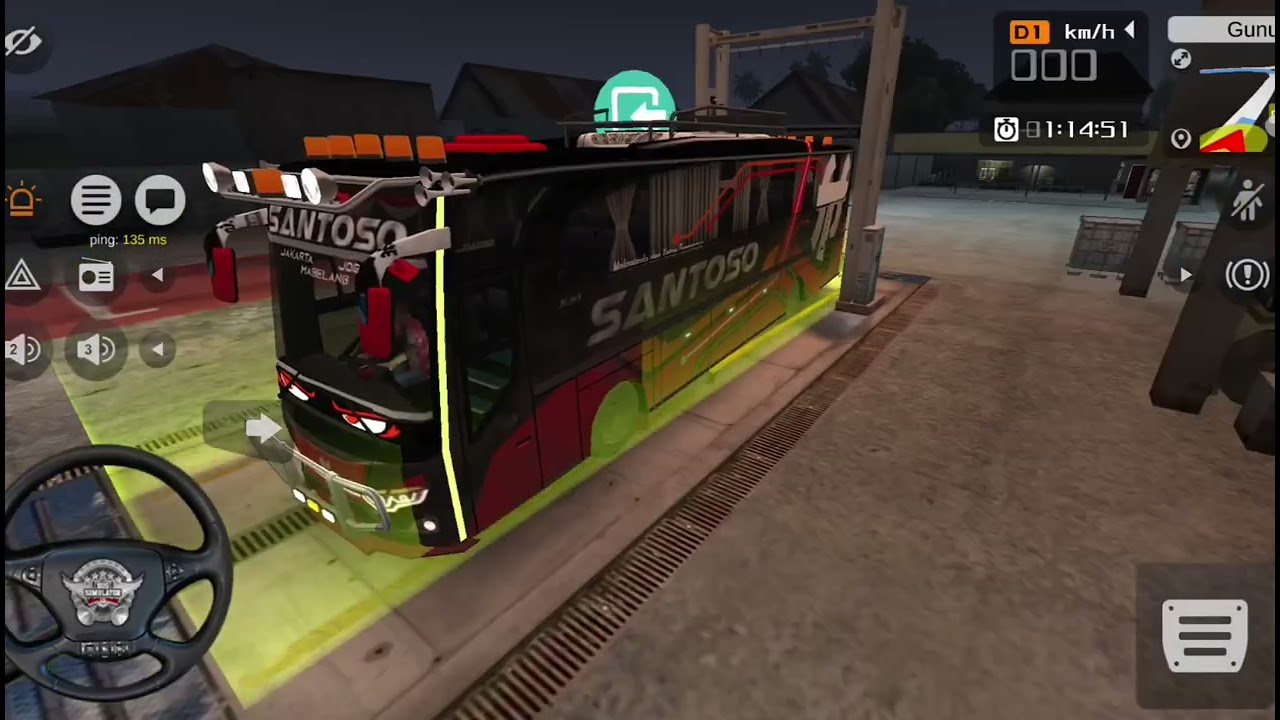 Bus simulator Indonesia (part 9) multiplayer mod with brother (part 2)