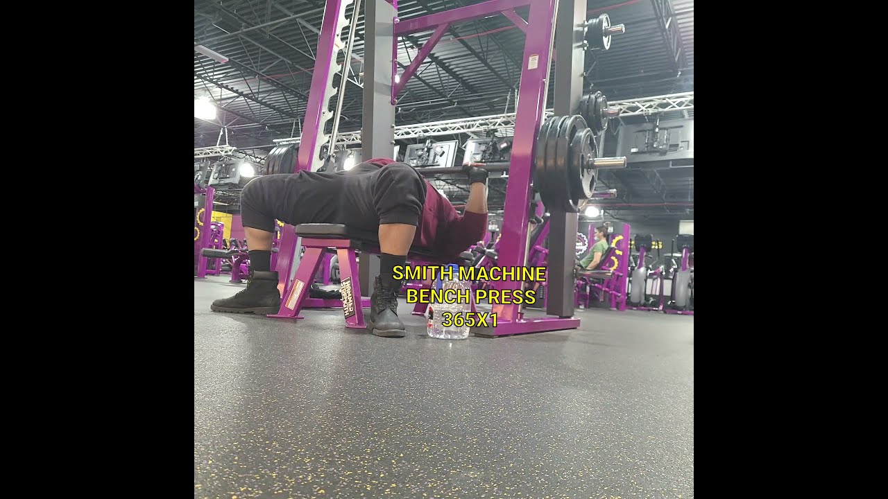 HEAVY 365 POUND BENCH PRESS AT PLANET FITNESS