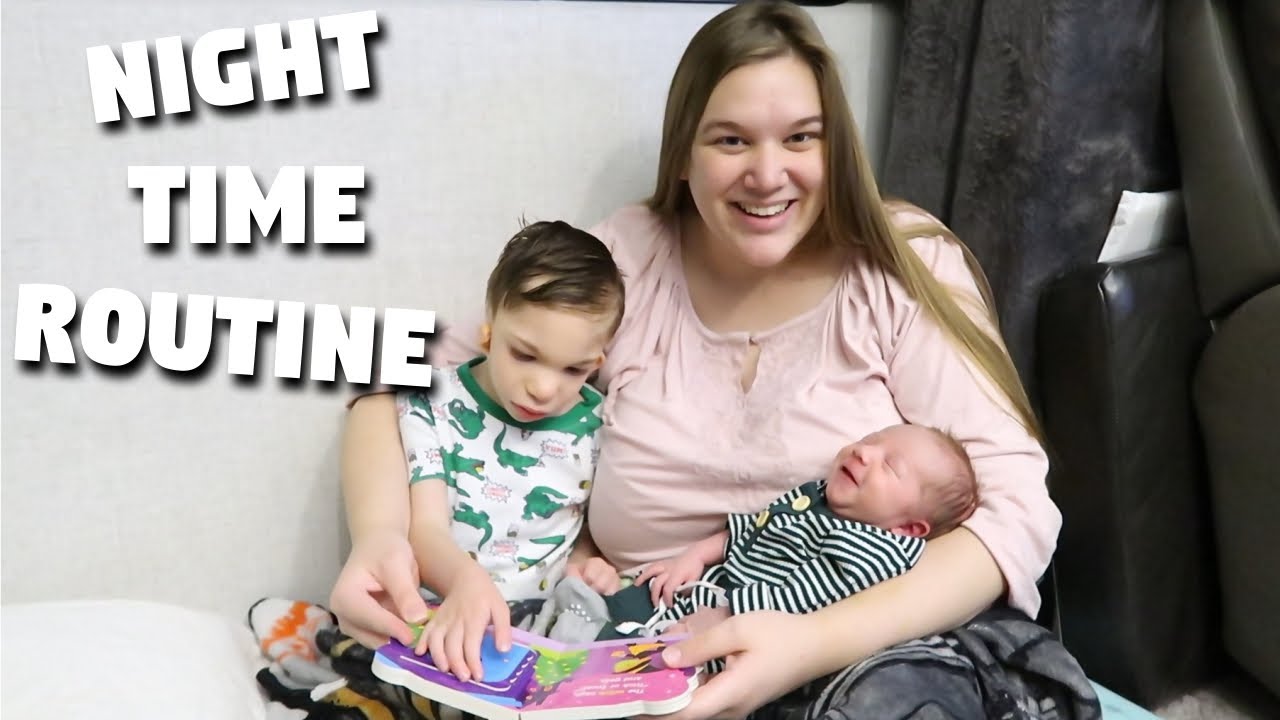Night time routine with a newborn and a 5yr old