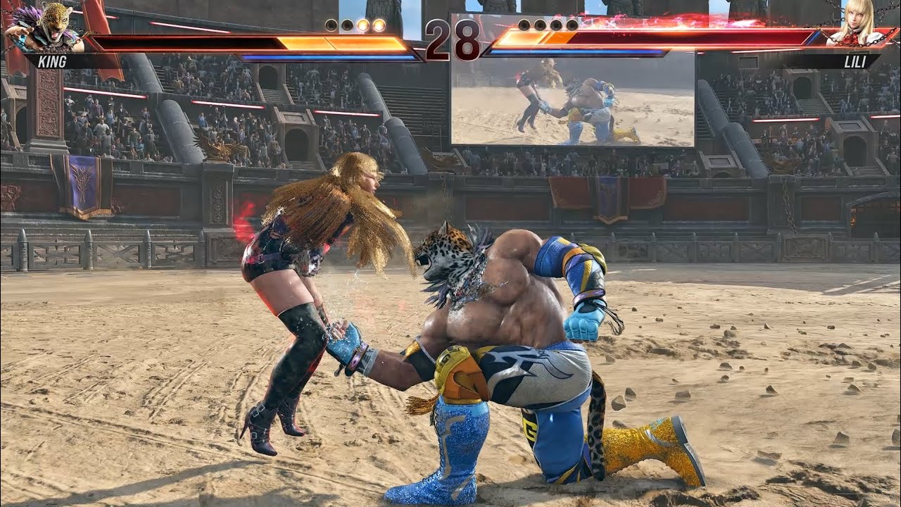 King vs Lily Crazy Grabs Match tekken 8