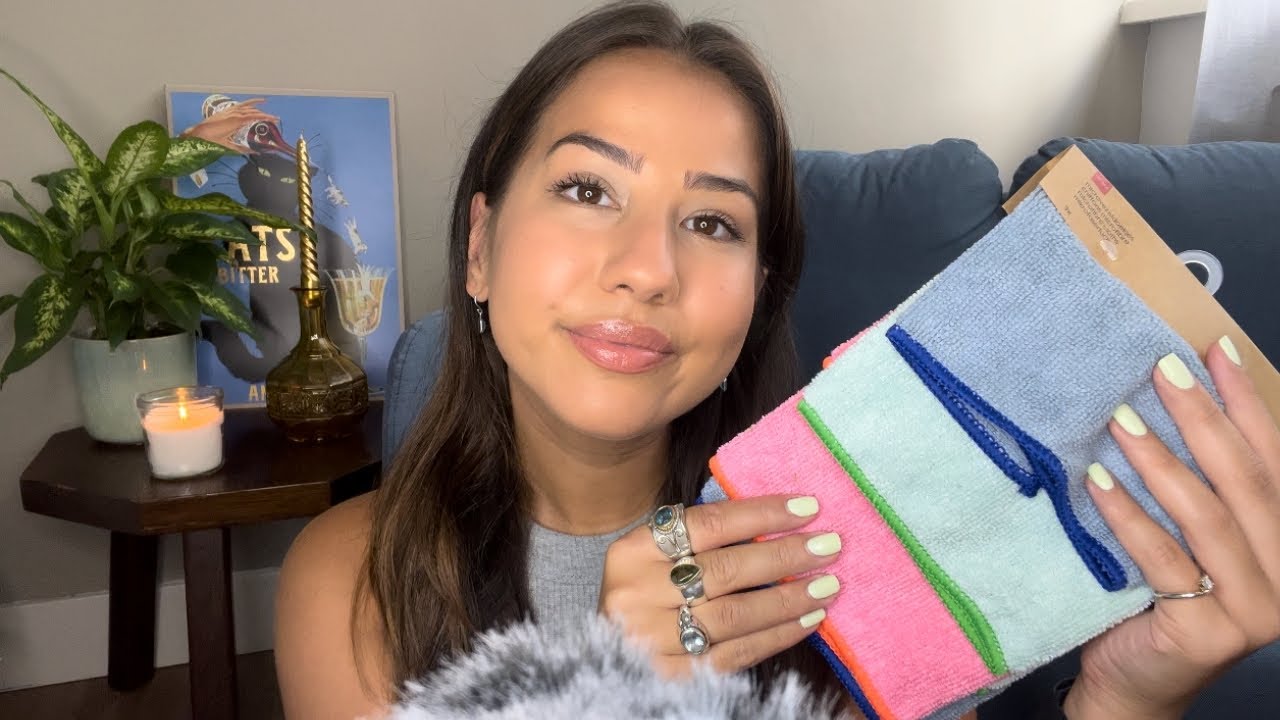 ASMR Up Close Fabric Sounds to Fall Asleep 😴 Assorted Textures with Whisper