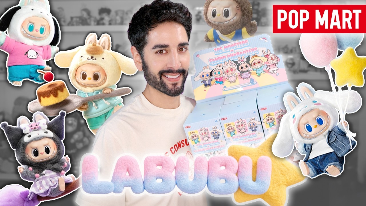 NEW LABUBU! THE MONSTERS &times; Hello Kitty and Sanrio Plush Pendant Blind Box 💜 FULL SERIES UNBOXING