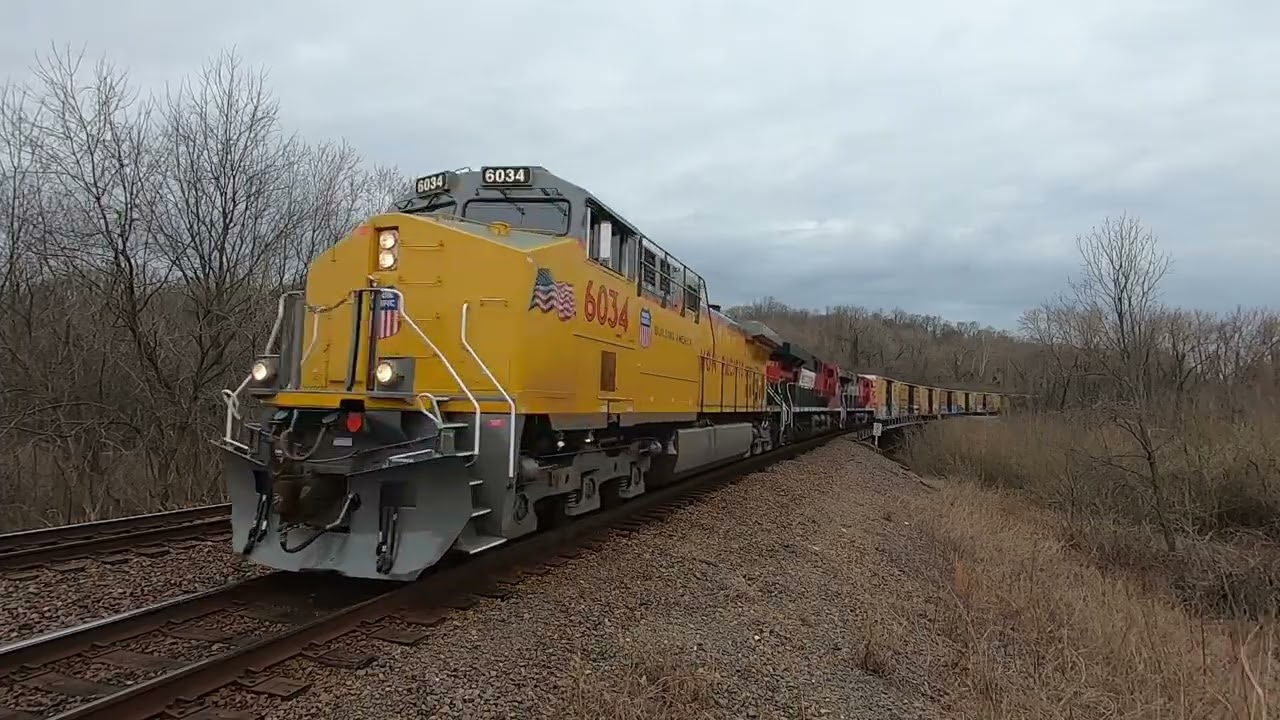 Trains at Gale and Reynoldsville, IL 2/21/26