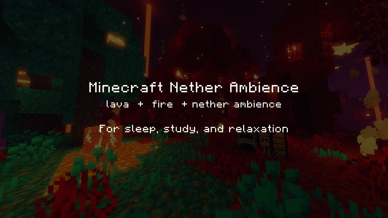 Minecraft Nether Music & Ambience | Sleep, Study, Relaxation | 4 Hours