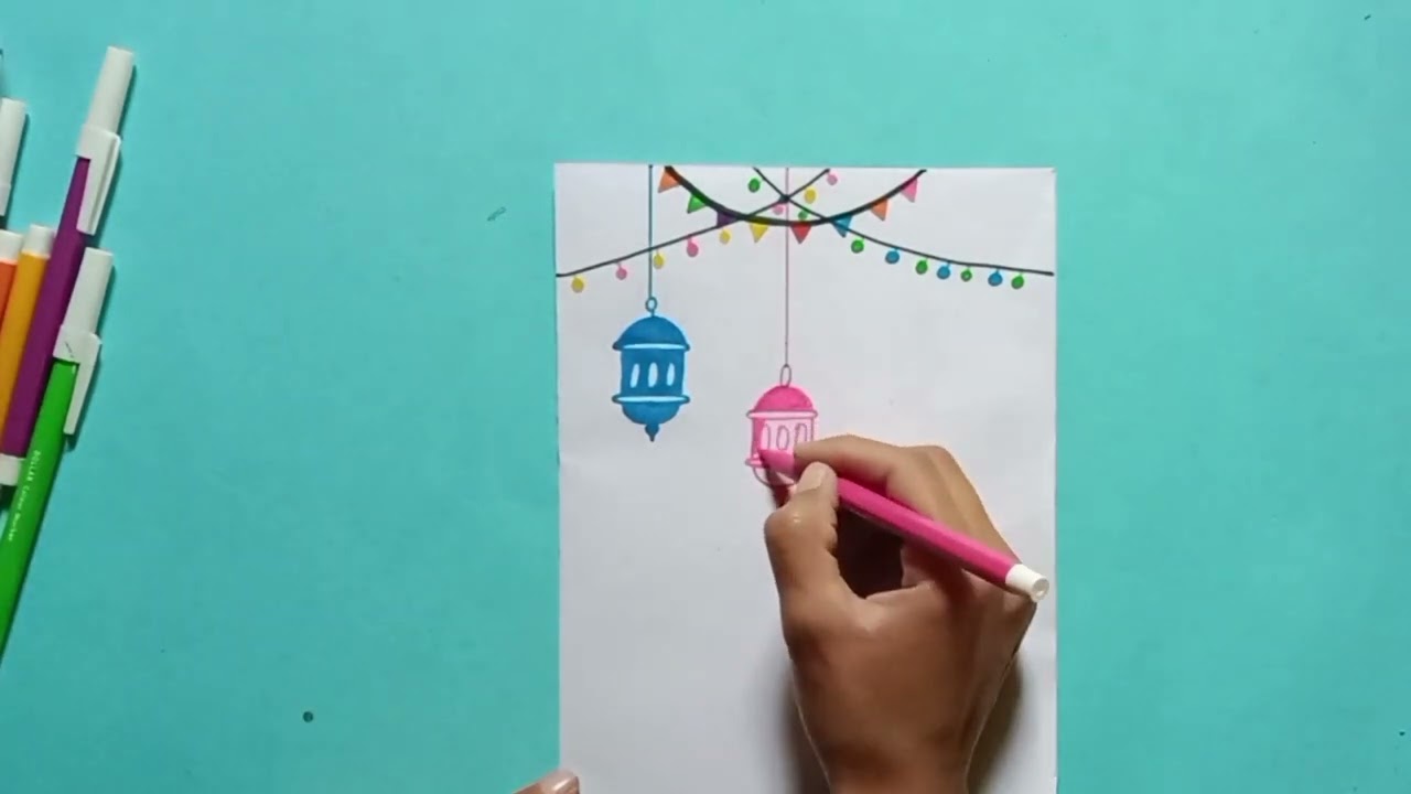 Handmade Ramadan Mubarak card|Eid Mubarak Greeting card|Diy card making idea@meartandcraft5042