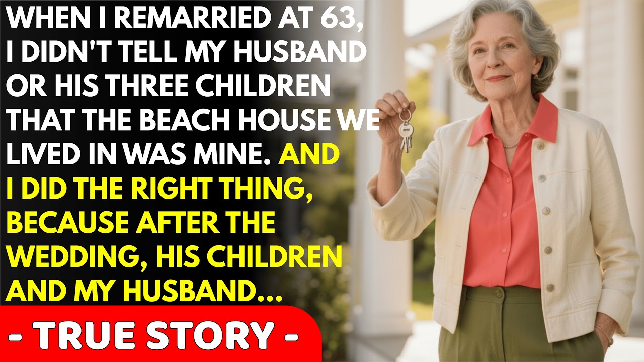 When I remarried at 63, it saved me that I didn't tell my husband or his three children the beac...