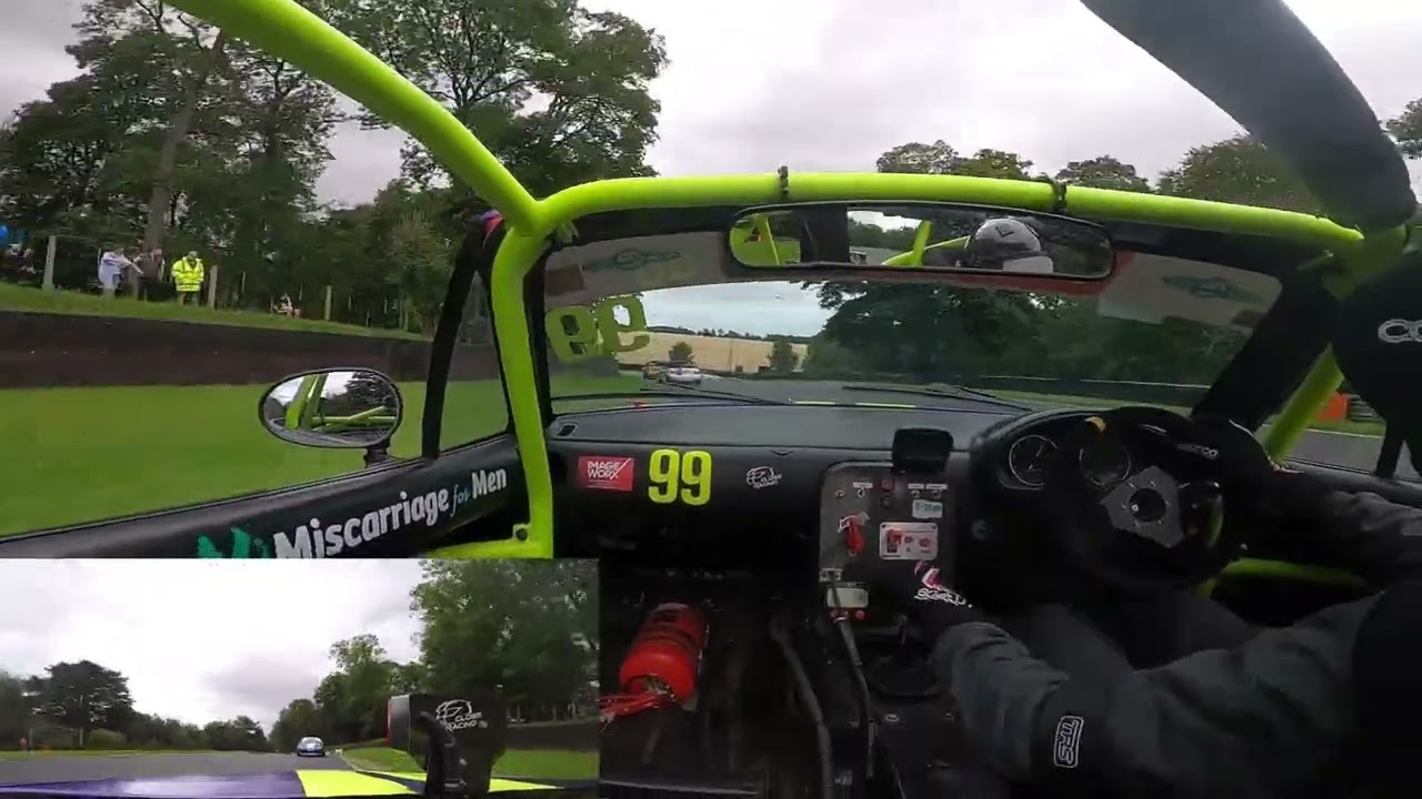 Big crash means red flag and restart Cadwell Park Race 1 - BRSCC MX5 Clubman Championship August '23