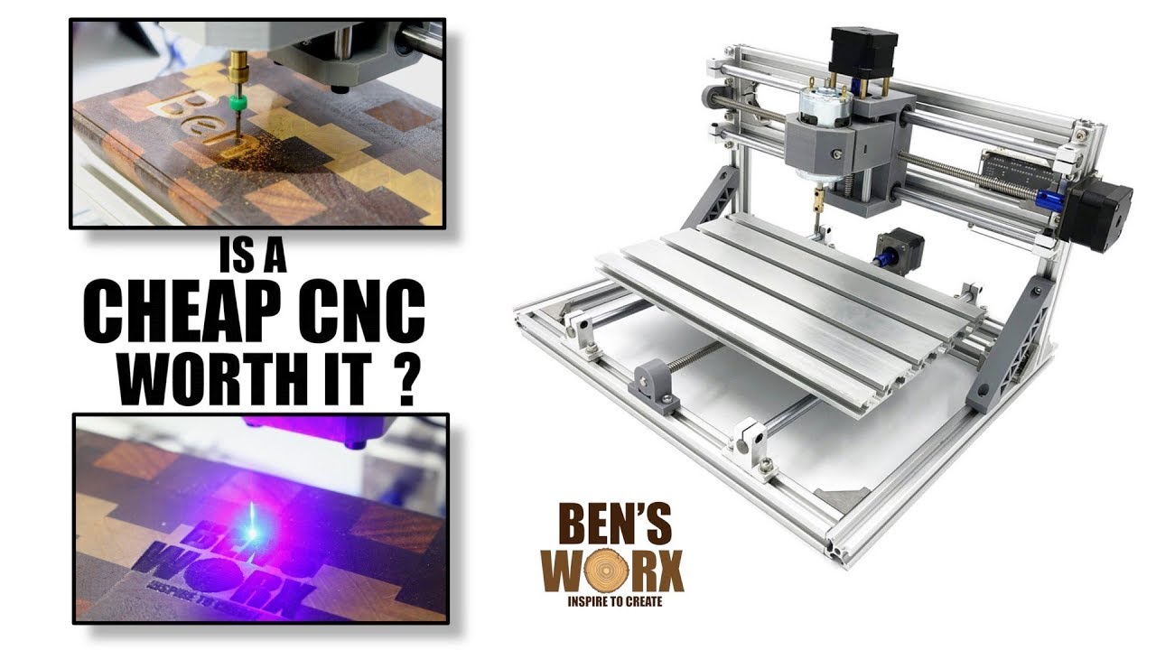 Testing a 3018 3 Axis mini cnc router with 2500mw laser module
