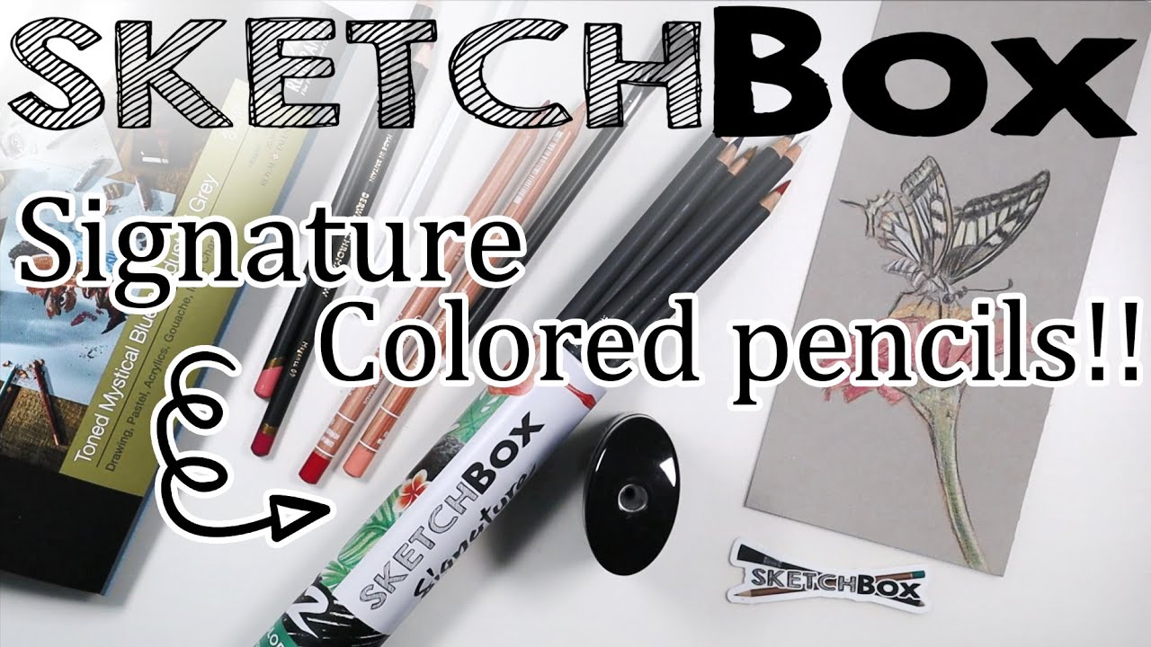 SKETCHBOX July 2021 // Art supplies unboxing // LOTS OF COLORED PENCILS!!