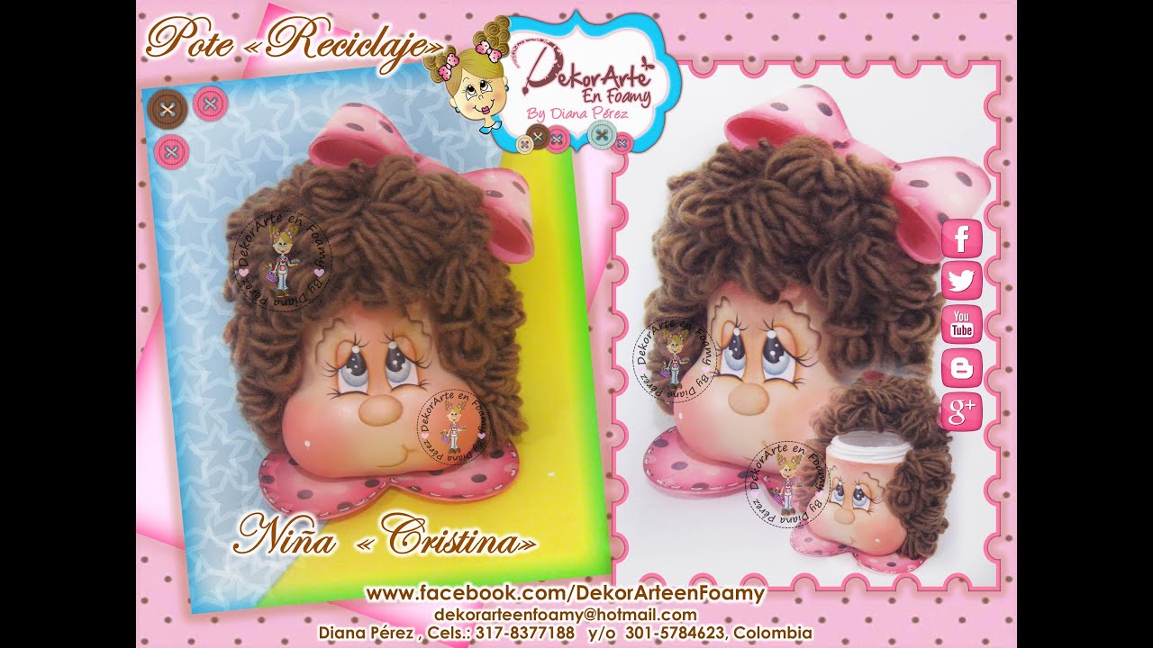 DIY ♥ RECICLAJE EN FOAMY♥DEKORARTE ESTUDIO CREATIVO