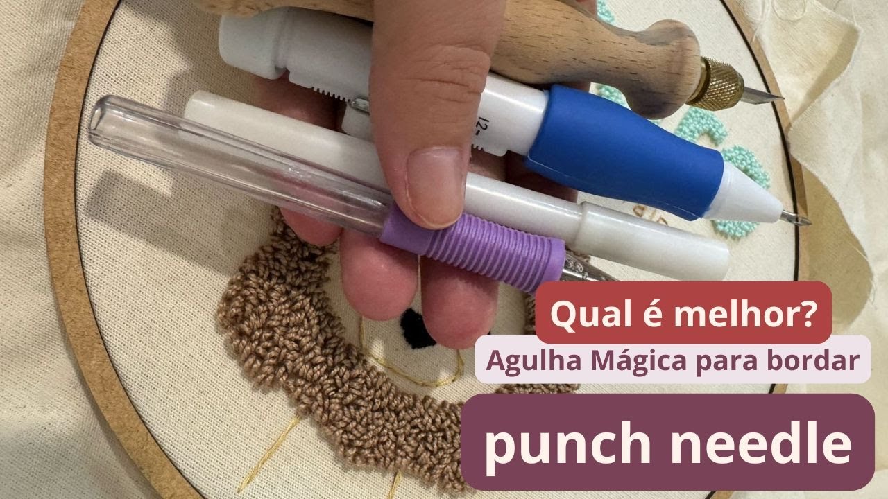 Qual agulha e tecido ideal para começar a bordar punch needle