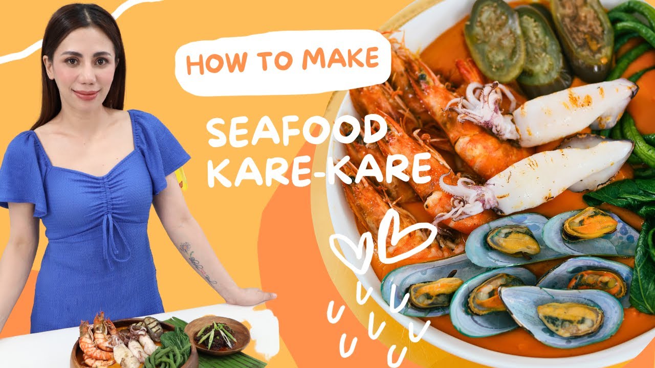 Easy and Creamy Seafood Kare-Kare | How To Make Kare-Kare Sauce | Filipino Recipe