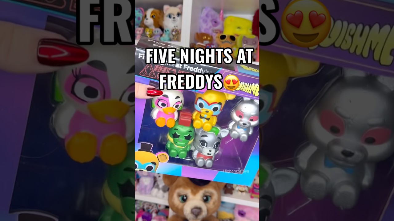 Five Nights At Freddy&rsquo;s Squishies😍 #fnaf #fivenightsatfreddys #squishy #toys #trending #shorts