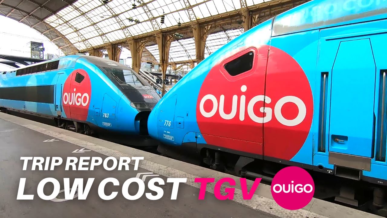 На борту TGV OUIGO недорогого французского высокоскоростного поезда из Парижа в Ниццу