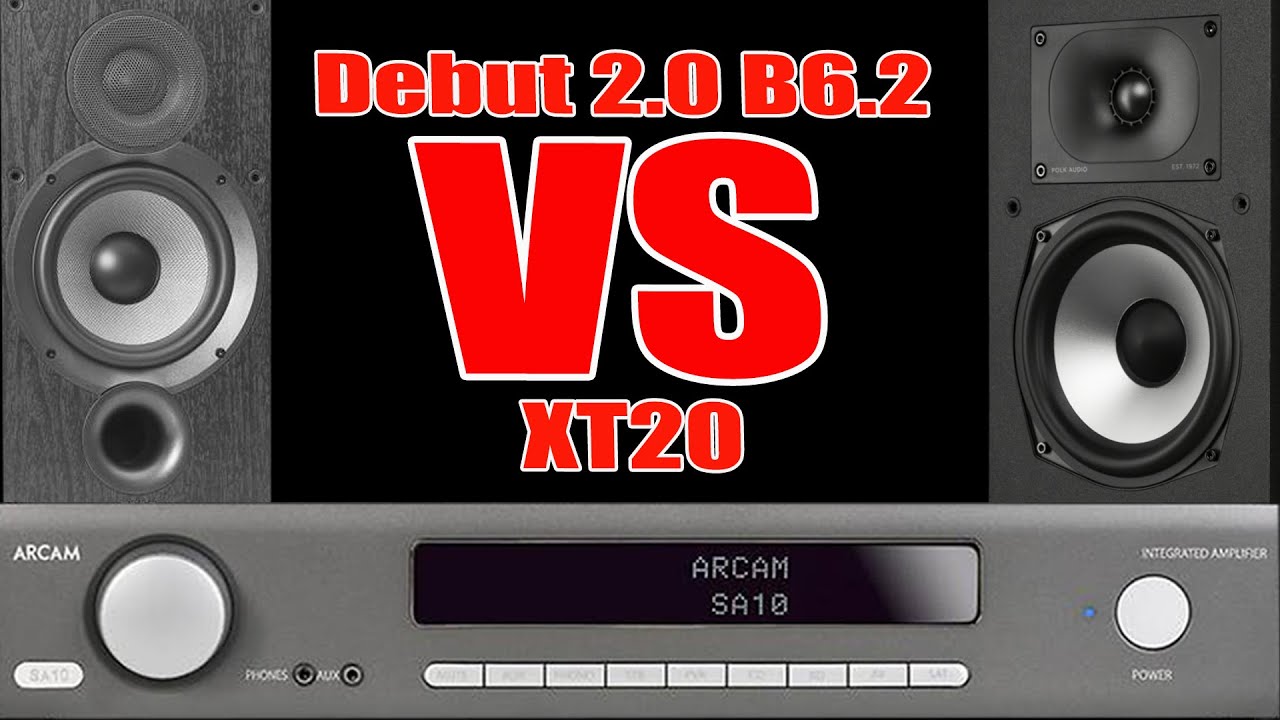 [Sound Battle] ELAC Debut 2.0 B6.2 vs Polk Audio XT20 Bookshelf Speakers w/Arcam SA10 Amp