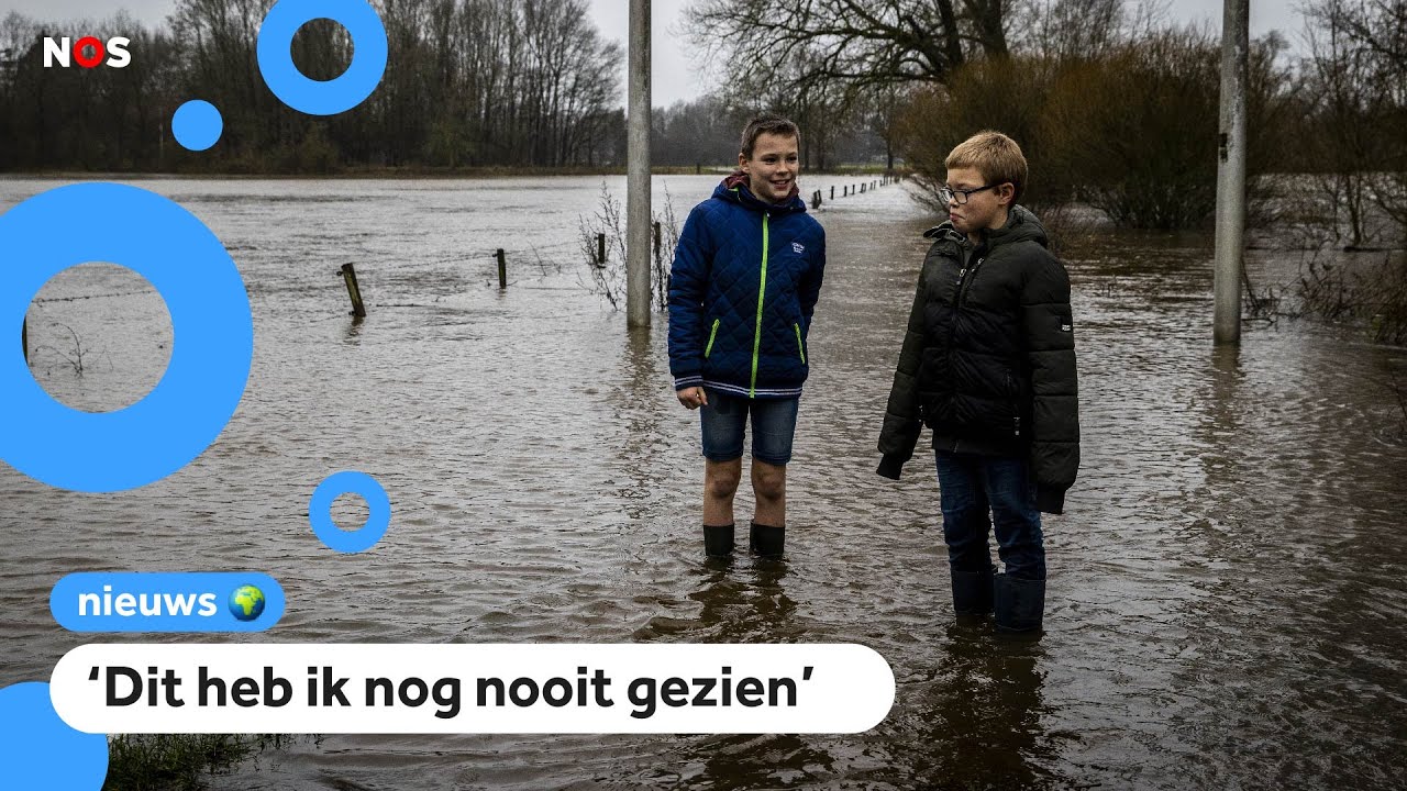 Kinderen over het hoge water
