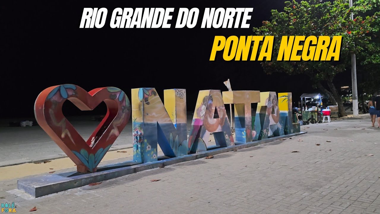PONTA NEGRA NATAL &Agrave; NOITE - A ORLA EST&Aacute; VOLTANDO A ENCHER. 