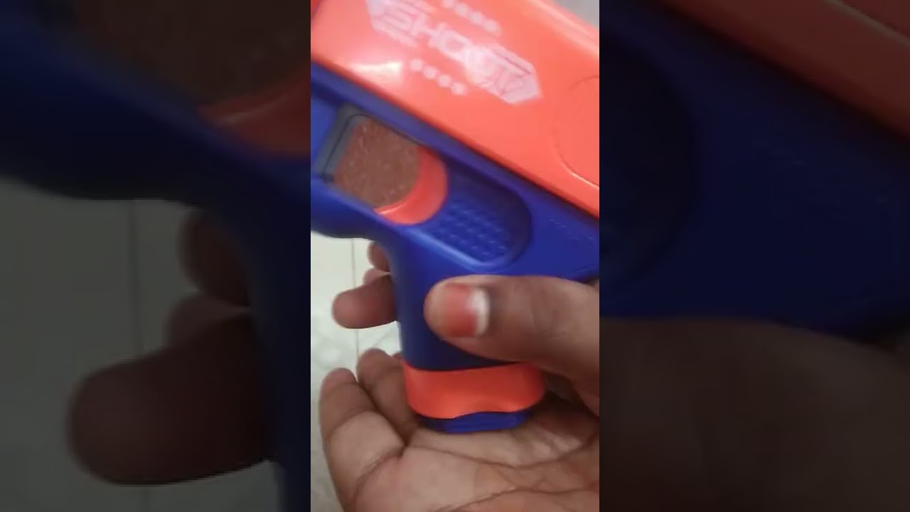 Mini soft blaster Gun  long shooting range mass up video