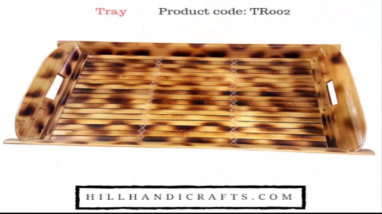 Bamboo made Tray Handicraft item of Hillhandicrafts It is the best online Handicraft shop hillcrafts