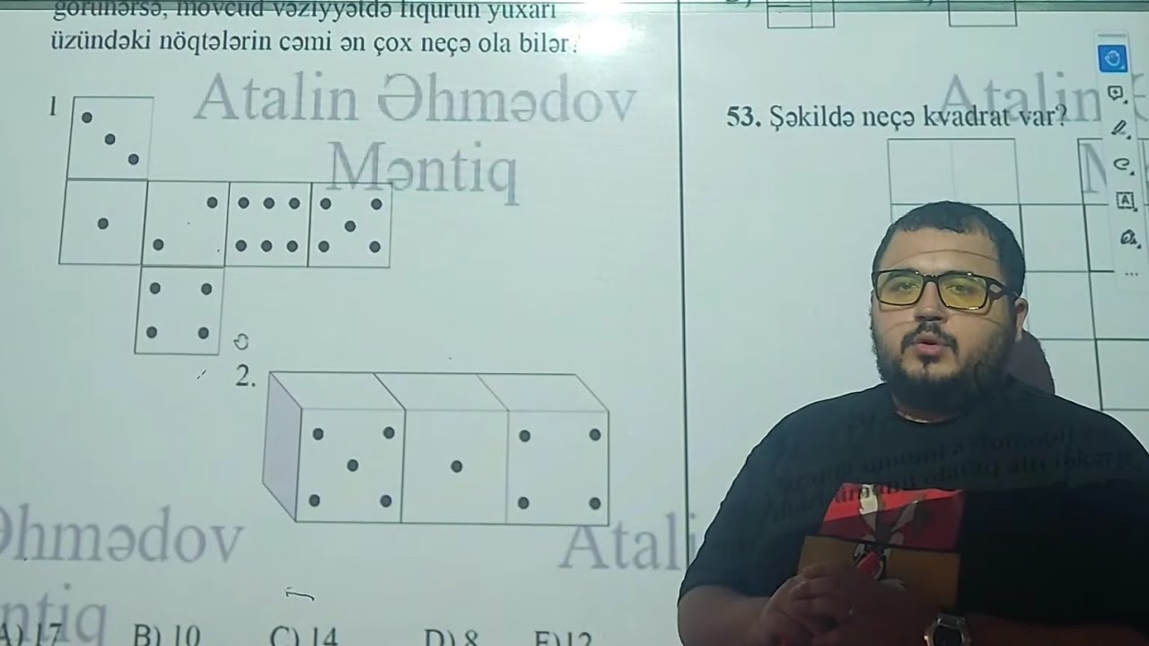 Məntiqdən qəbula düşmüş 100 fərqli qəbul sualının izahı-Atalin Əhmədov( part4) #məntiq#dövlətqulluğu