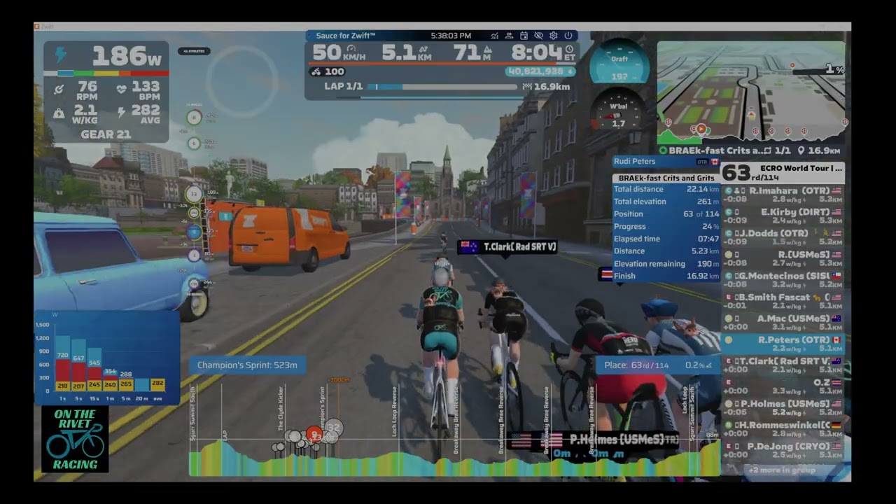 ECRO World Tour: Chasing d'Azur - Stage 3 - Braek-Fast Crits and Grits, 1 lap, 22.1 km