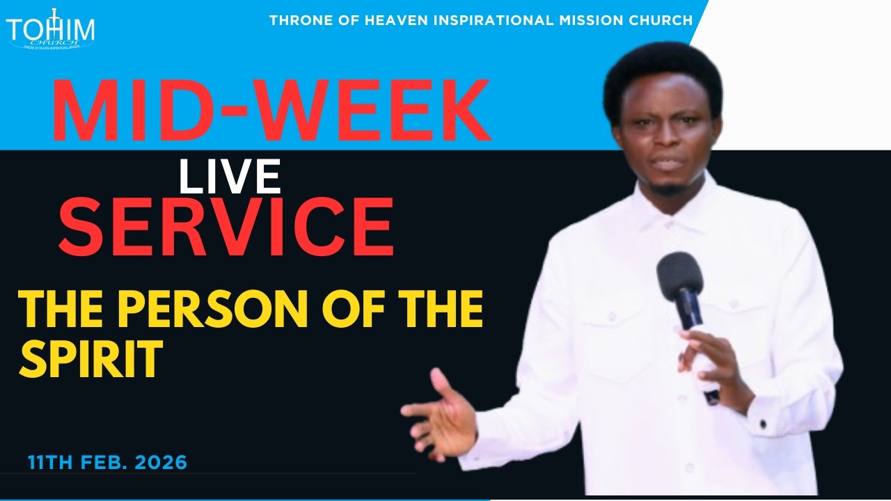 TOHIM MED-WEEK LIVE SERVICE 11TH   FEB 2026 || #inspirational #spirit #tbjoshualegacy #tohim #usa.