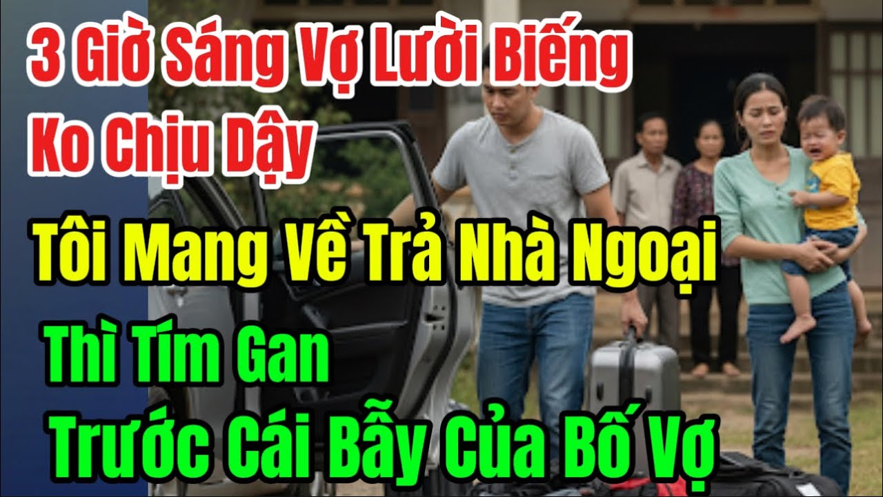 Sáng Sớm Vợ Lười Biếng Ko Chịu Dậy, Tôi Mang Về Trả Nhà Ngoại, Thì Tím Gan Trước Cái Bẫy Của Bố Vợ
